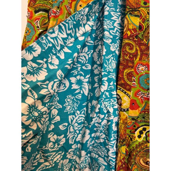 Julia Ku Womens Floral Paisley Jacket M Multicolor Cotton Lightweight India - Picture 4 of 6